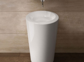 nowoczesna umywalka; elegancka umywalka wolnostojąca; wyposażenie łazienek; umywalka z ceramiki