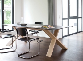 nowoczesny stół; designerskie meble do salonu; stół odporny na zadrapania; stół prostokątny z hpl; 