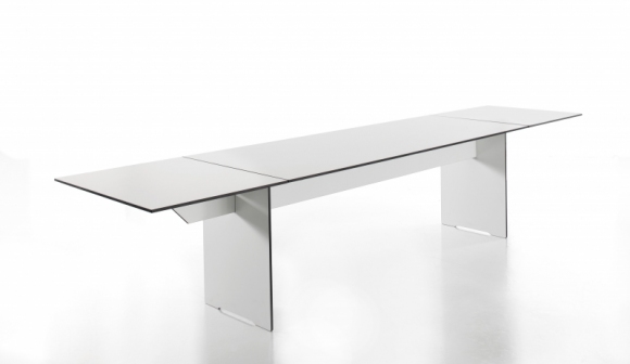 stół prostokątny z hpl; designerskie meble do jadalni; designerski stół; rozkładany stół 