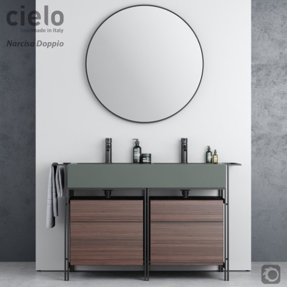 umywalka ceramiczna narcyz  doppio ceramika cielo